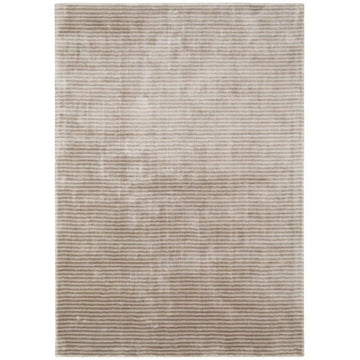 Katherine Carnaby Chrome Luxury Modern Plain Stripe Distressed Tonal Metallic Shimmer Hand-Woven High-Density Heavyweight Soft Textured Silky Viscose Barley Rug-Asiatic Carpets-Rug Love - The Most Loved Rug Store